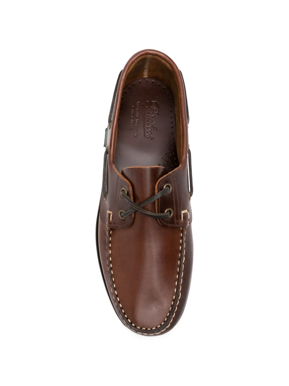 Paraboot lace-up leather boat shoes Bruin