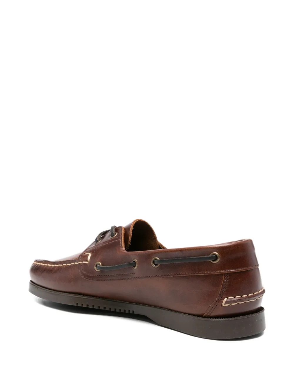 Paraboot lace-up leather boat shoes Bruin