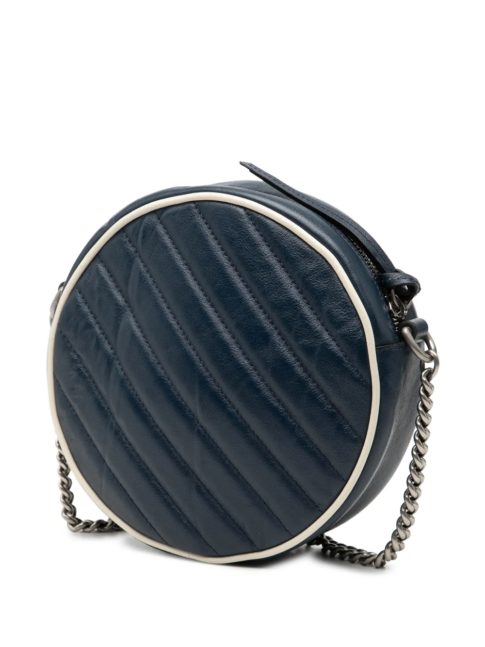 2016-2026 Mini Gg Marmont Matelasse Leather Torchon Round Crossbody Bag