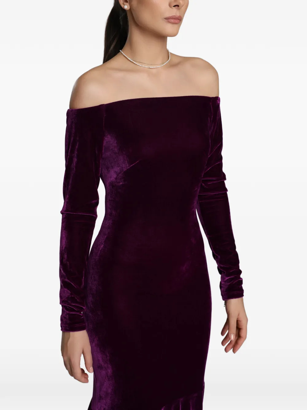 Amarillys Off-Shoulder Ruffled Maxi Dress