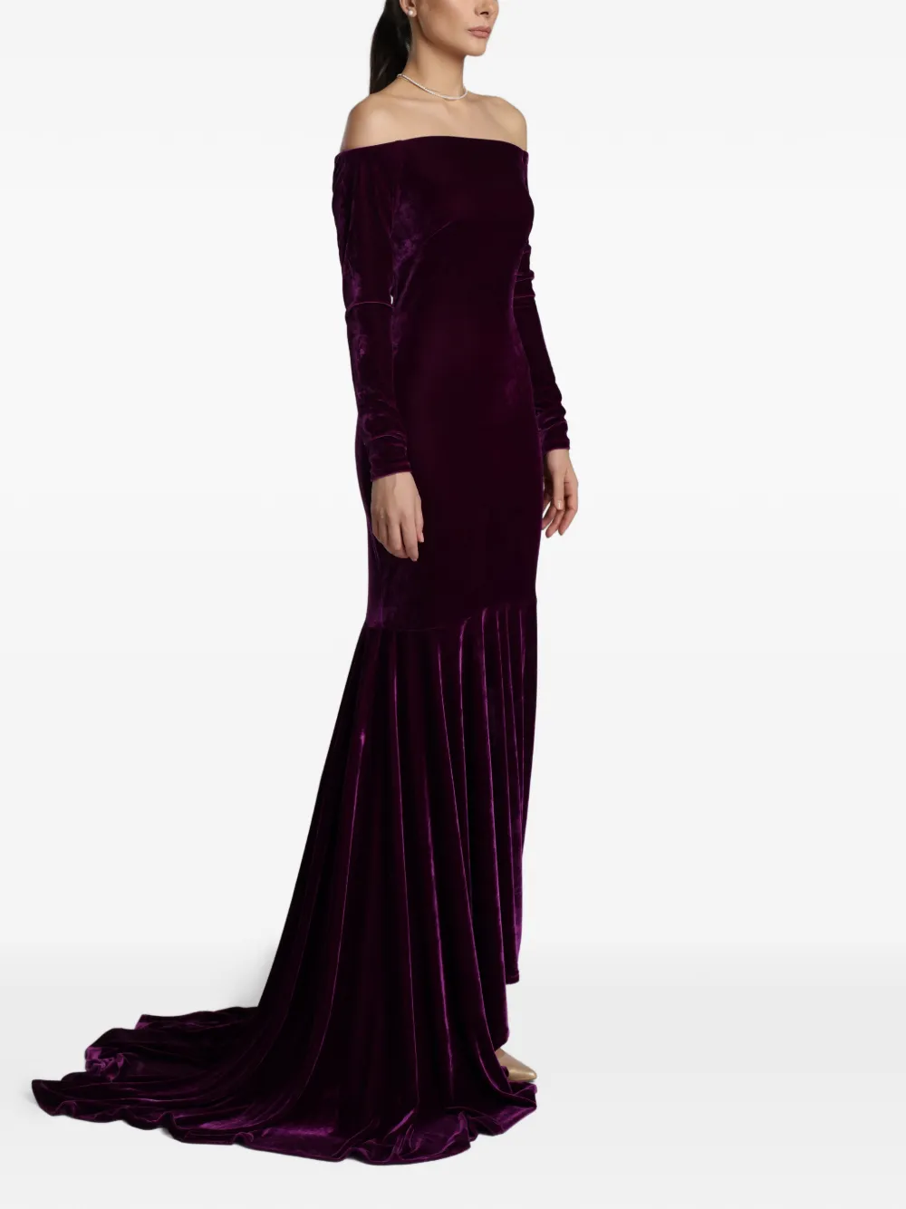 Amarillys Off-Shoulder Ruffled Maxi Dress