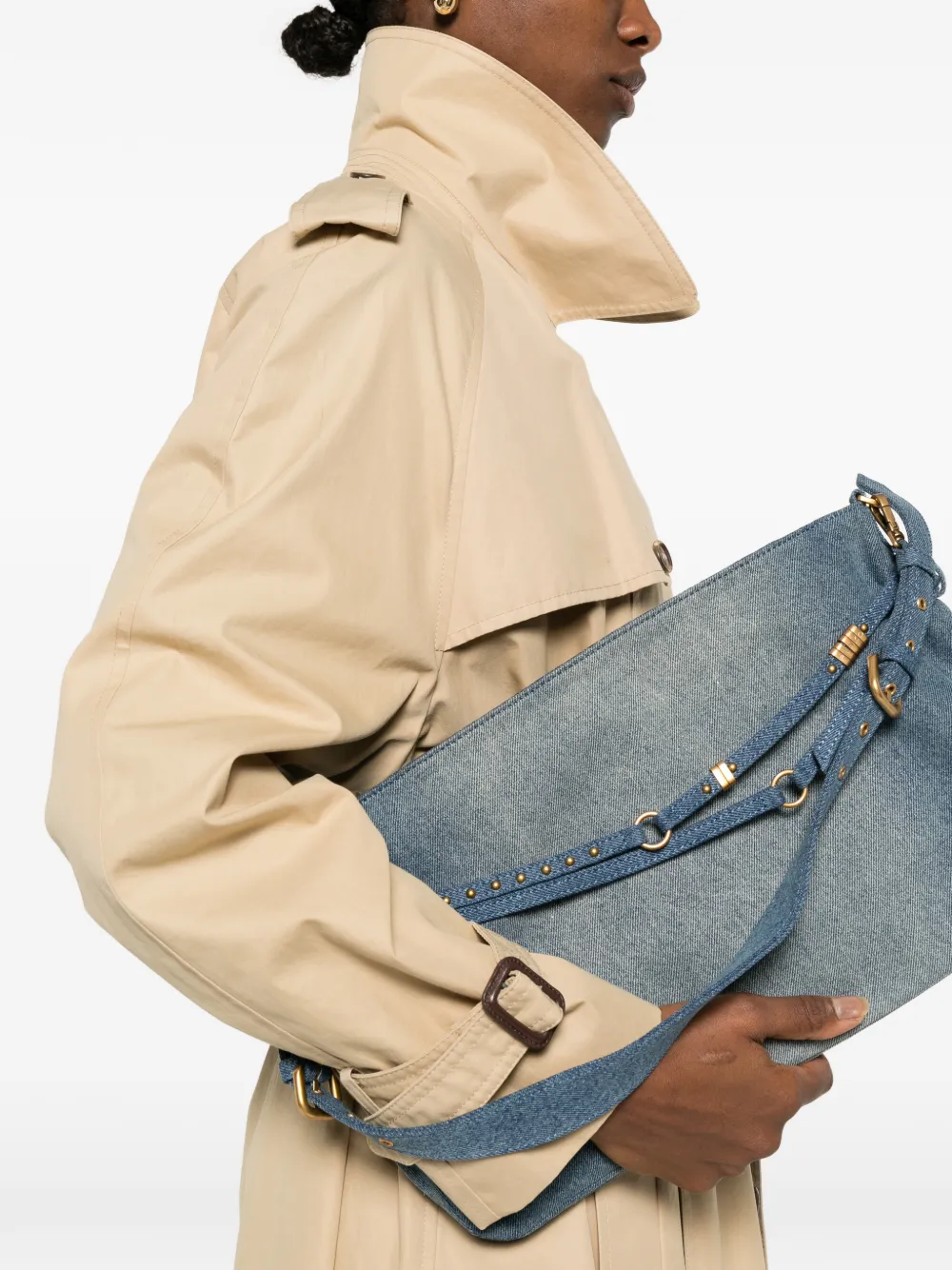 Studded-Strap Shoulder Bag