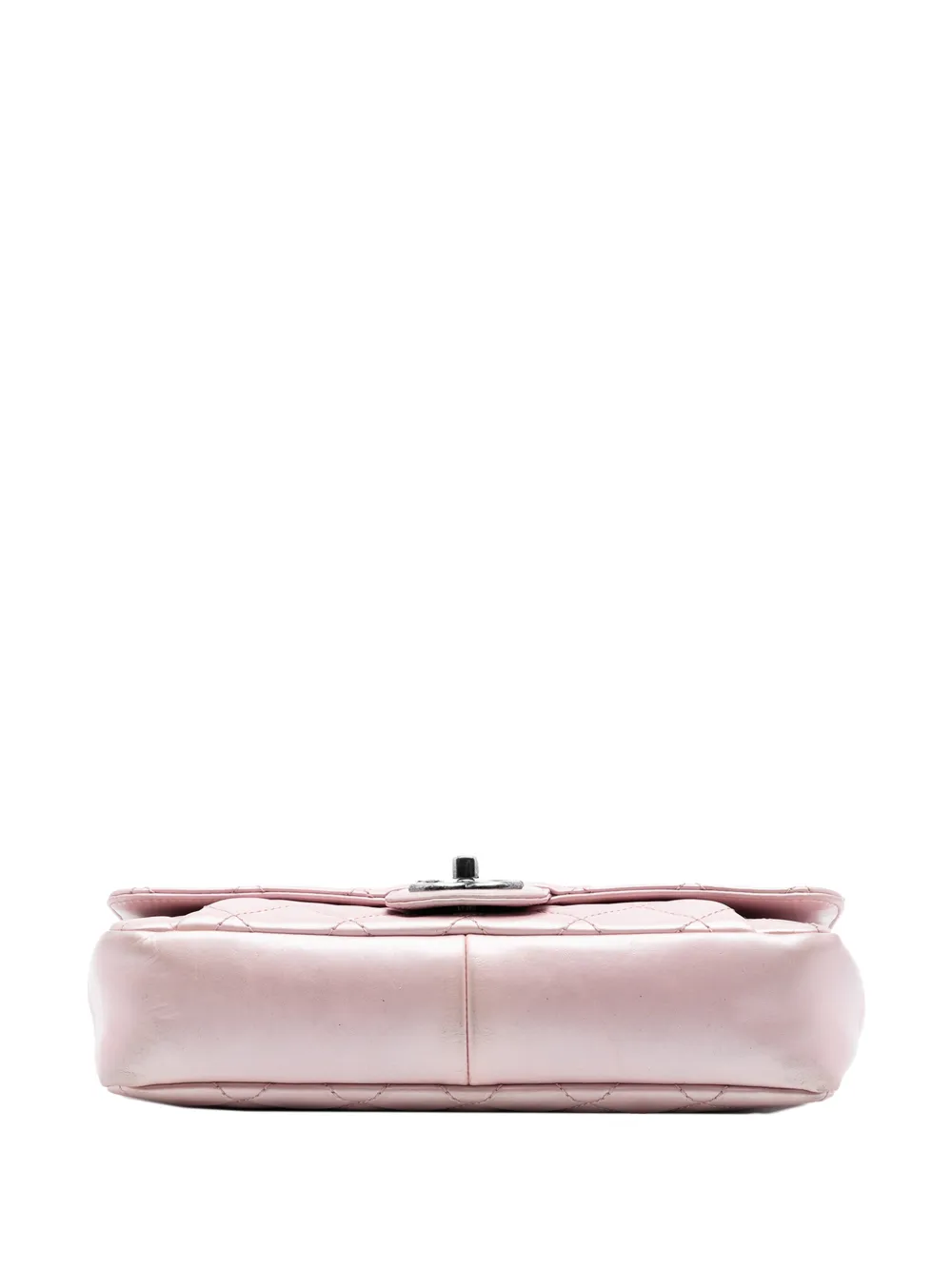 2016-2017 Medium Quilted Metallic Calfskin Coco Pleats Chain Flap Crossbody Bag