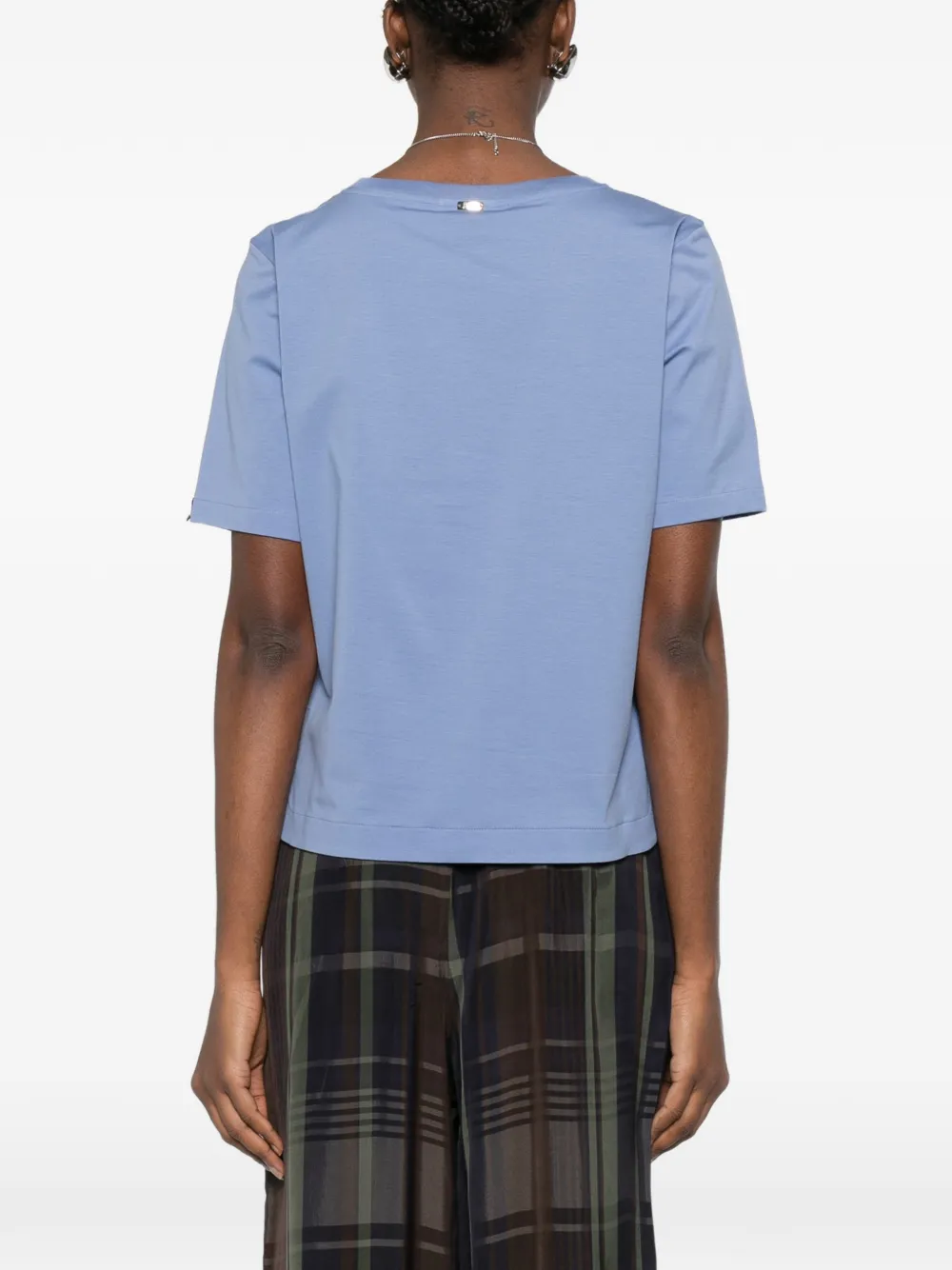Herno T-shirt met ronde afwerking Blauw