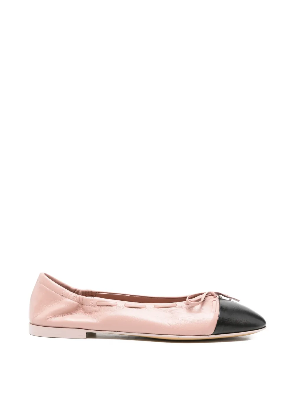 Pomme D´Or Georgia bow-detail two-tone ballet flats - Rosa
