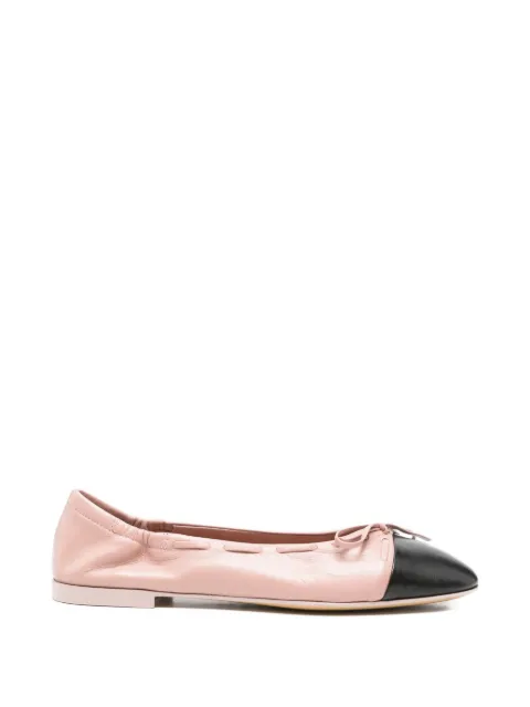 Pomme D´Or Georgia bow-detail two-tone ballet flats