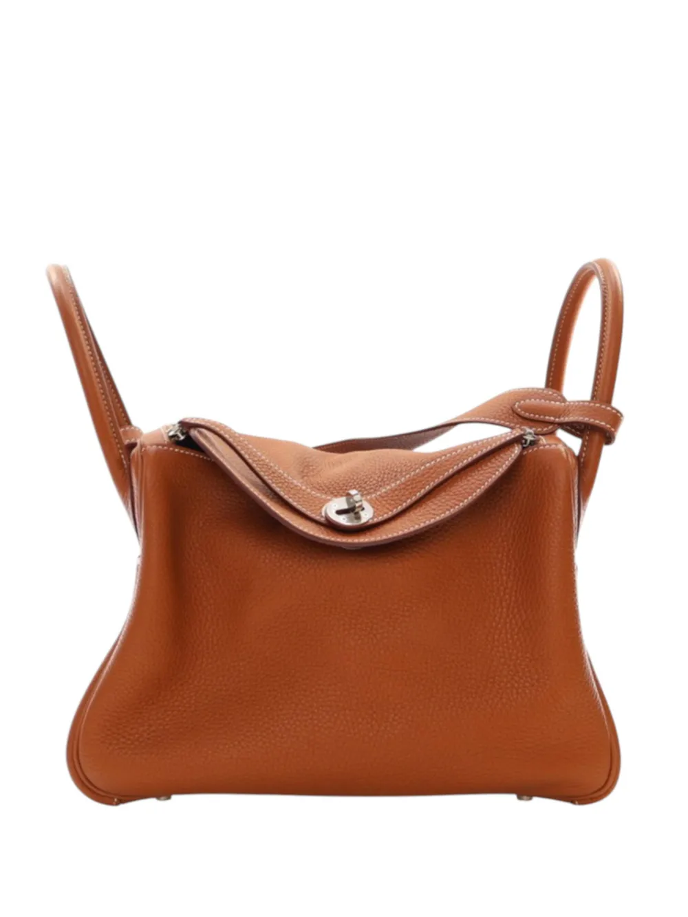 Hermès Pre-Owned 2016 Clemence Lindy 26 satchel - Marrone