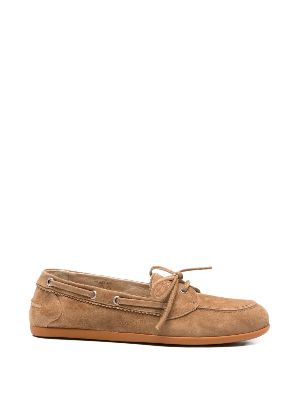 Pomme D´Or Marina suede boat shoes - Marrone