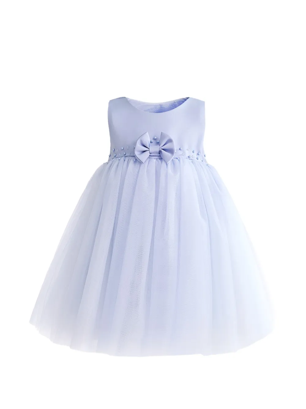Tulleen Ovarelle bow-detail gown - Blu