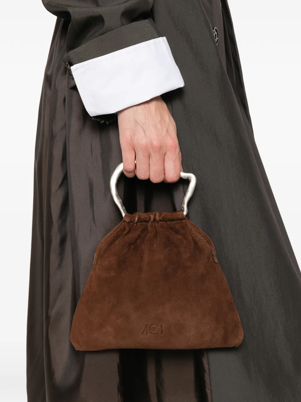  Autentica 504 Small Delia Top-handle Tote Bag - Brown 