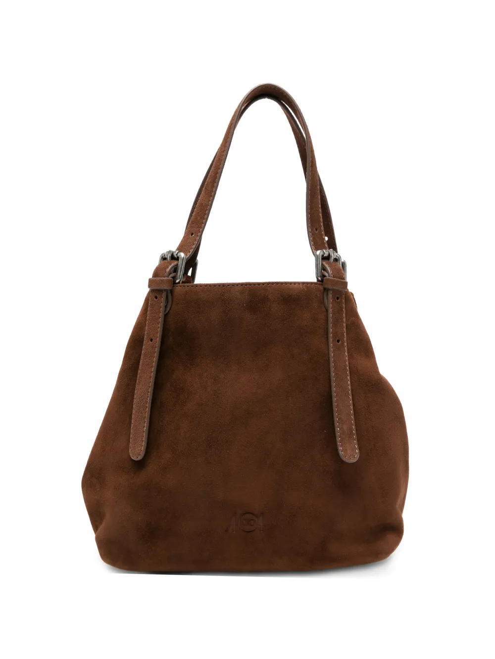AUTENTICA 504 small Galatea buckle-detail tote bag - Marrone