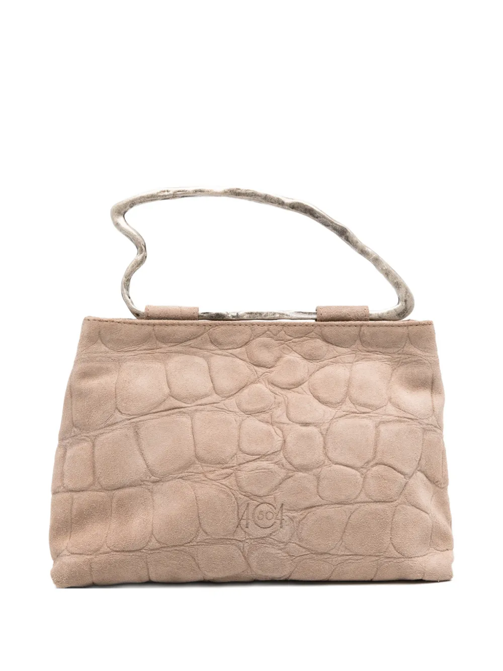 AUTENTICA 504 Delia Joy crocodile-effect top-handle tote bag - Toni neutri