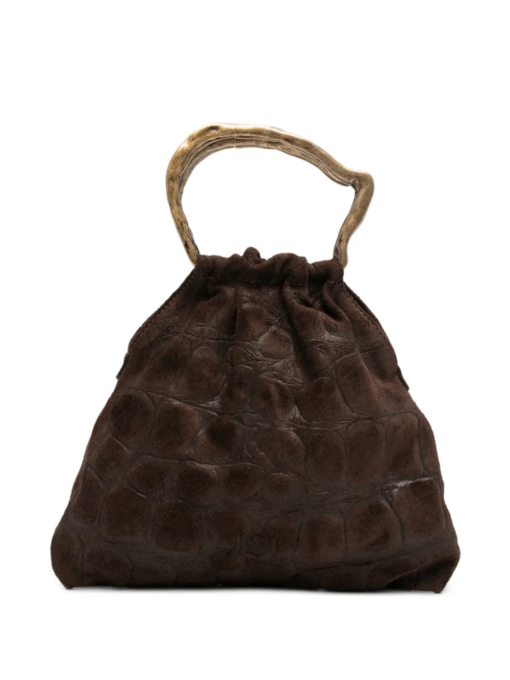 AUTENTICA 504 small Delia top-handle tote bag - Marrone