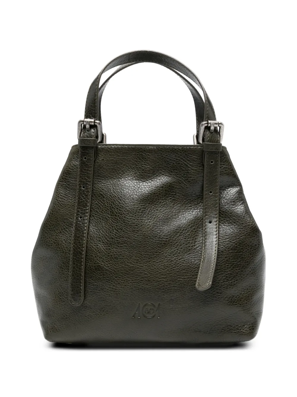 AUTENTICA 504 small Galatea buckle top-handle tote bag - Verde