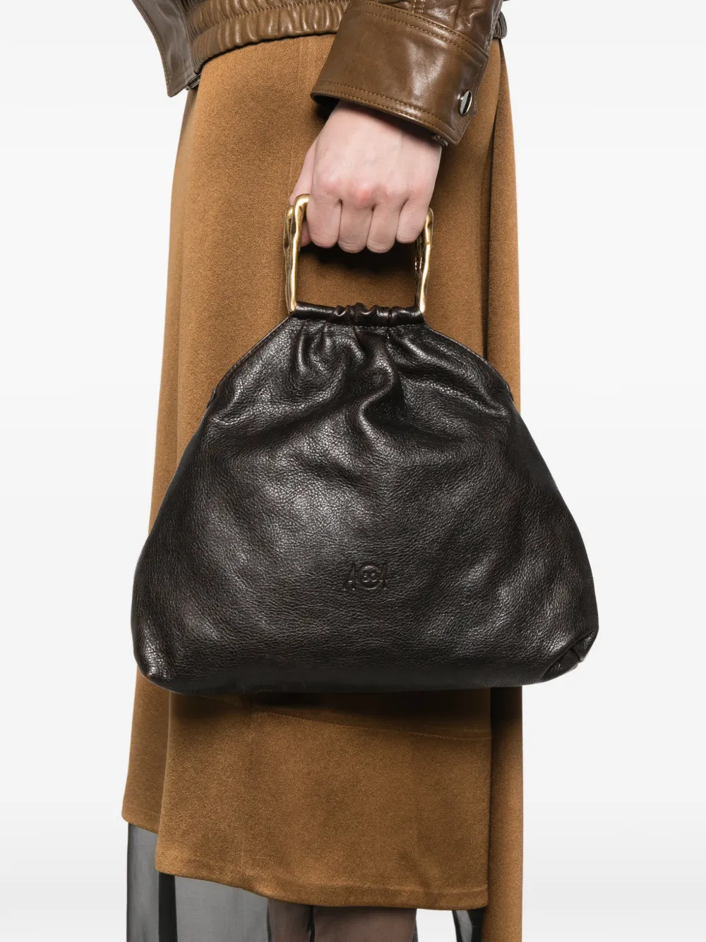  Autentica 504 Medium Delia Square-handle Tote Bag - Brown 