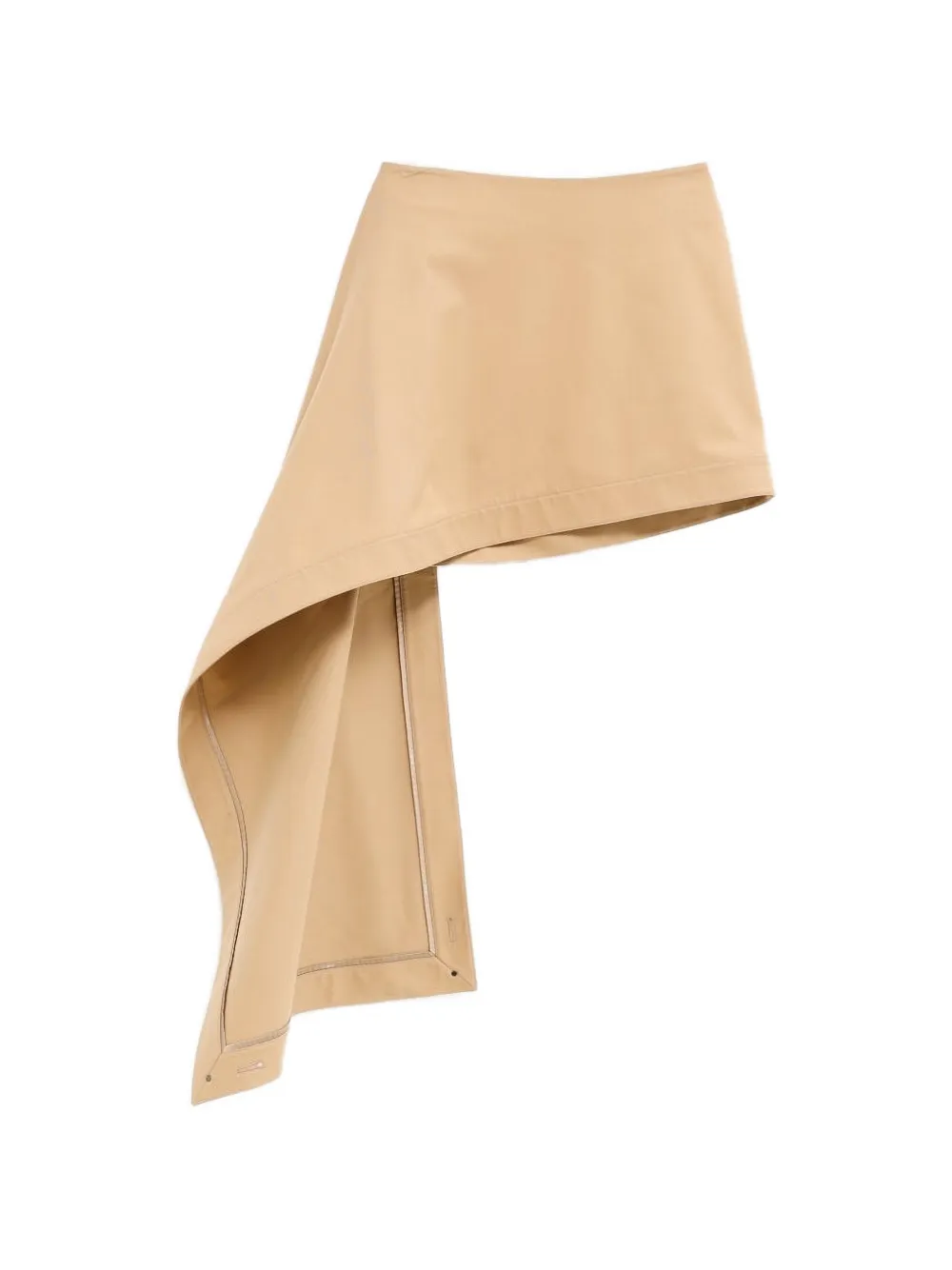 LOEWE draped panel mini skirt - Toni neutri