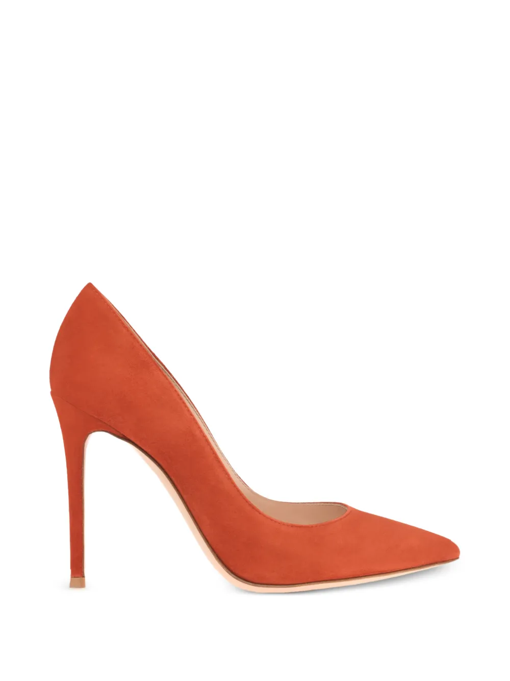 Gianvito Rossi GIANVITO suède pumps met puntige neus Oranje