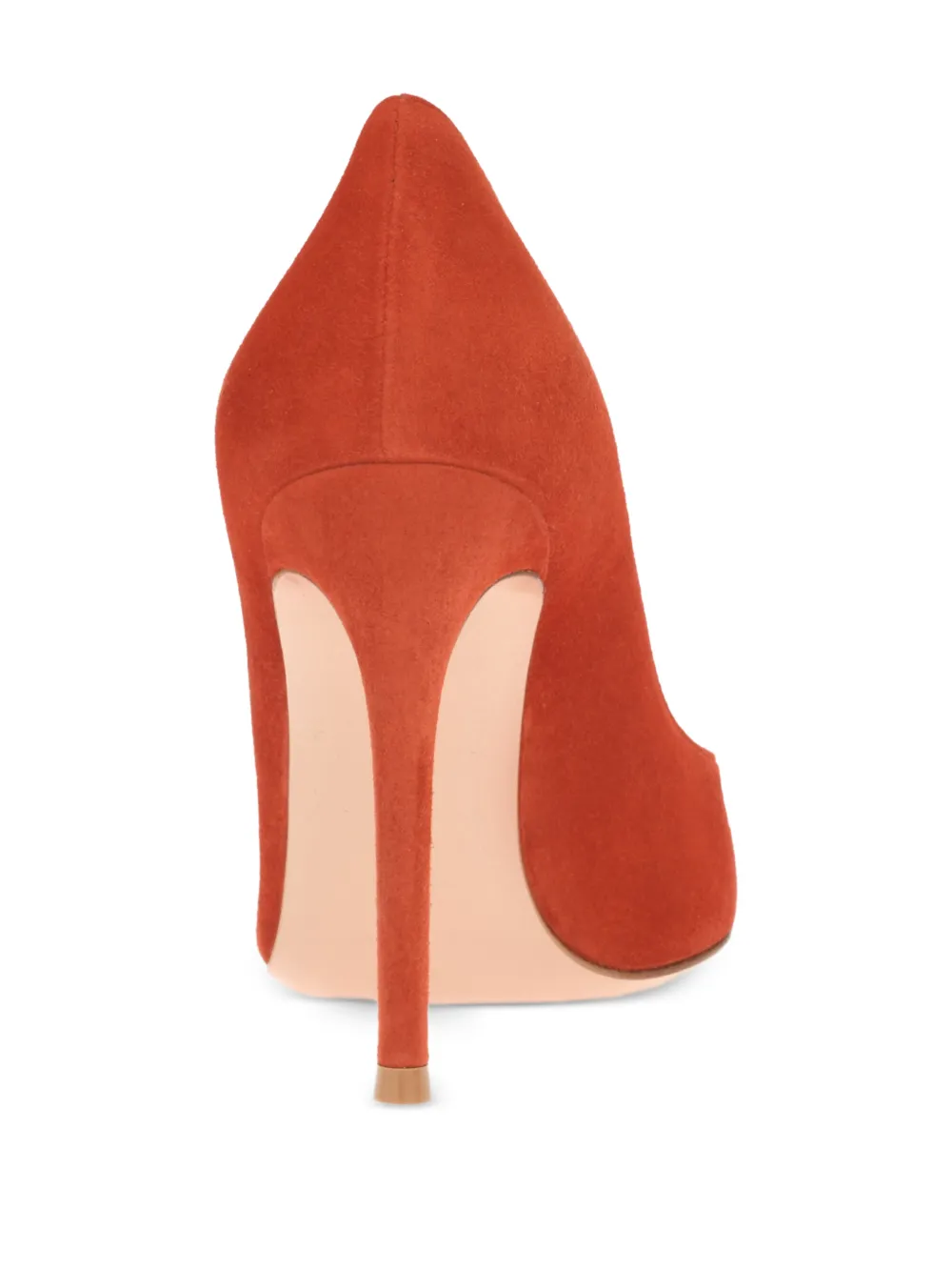 Gianvito Rossi GIANVITO suède pumps met puntige neus Oranje