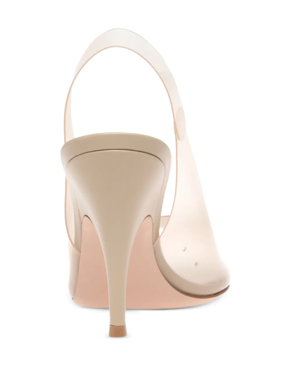 Gianvito Rossi Slingback sandalen met open neus Wit