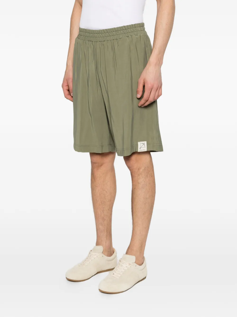 Family First Shorts met elastische afwerking Groen