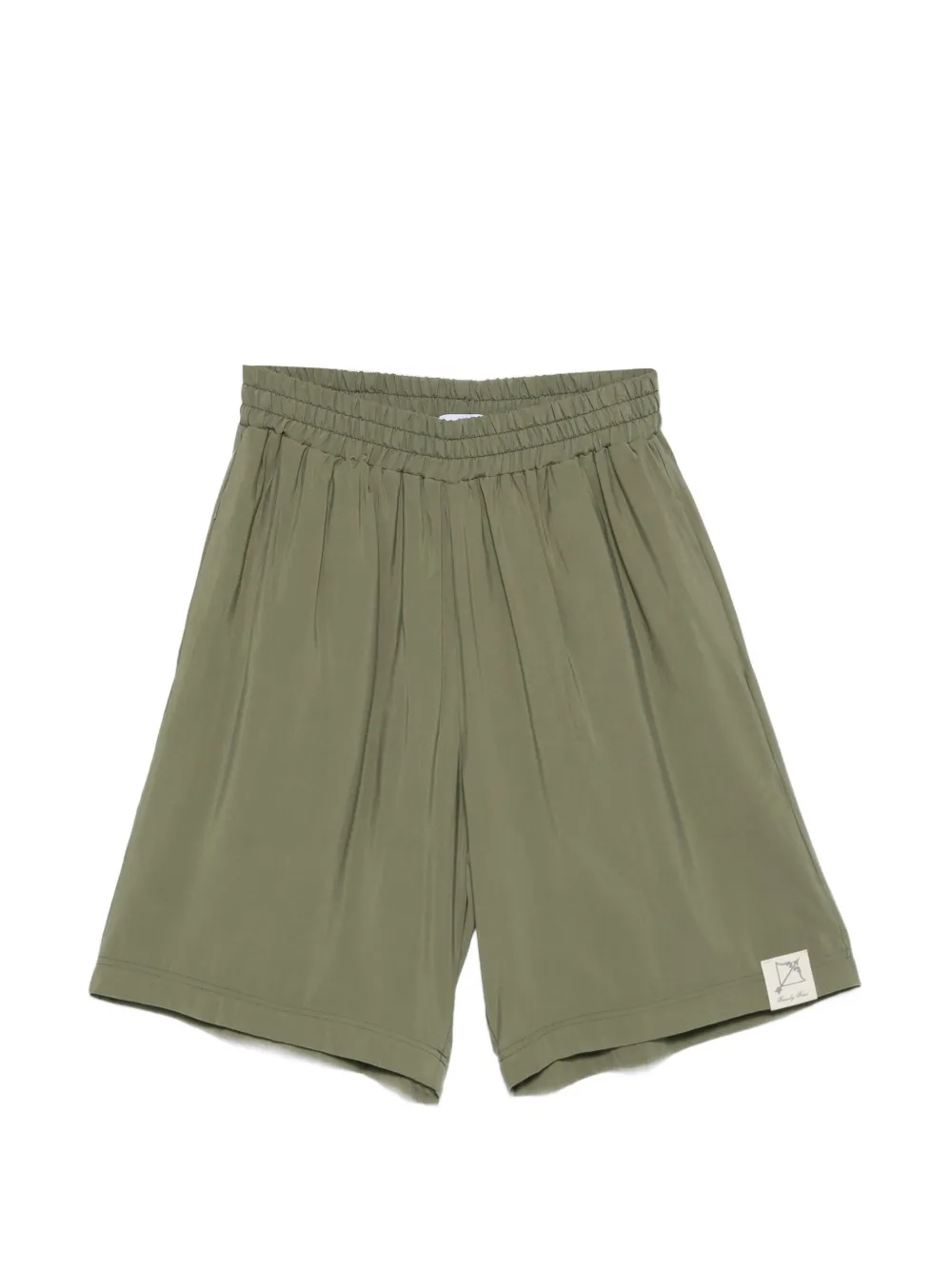 Family First elasticated-trim shorts - Verde