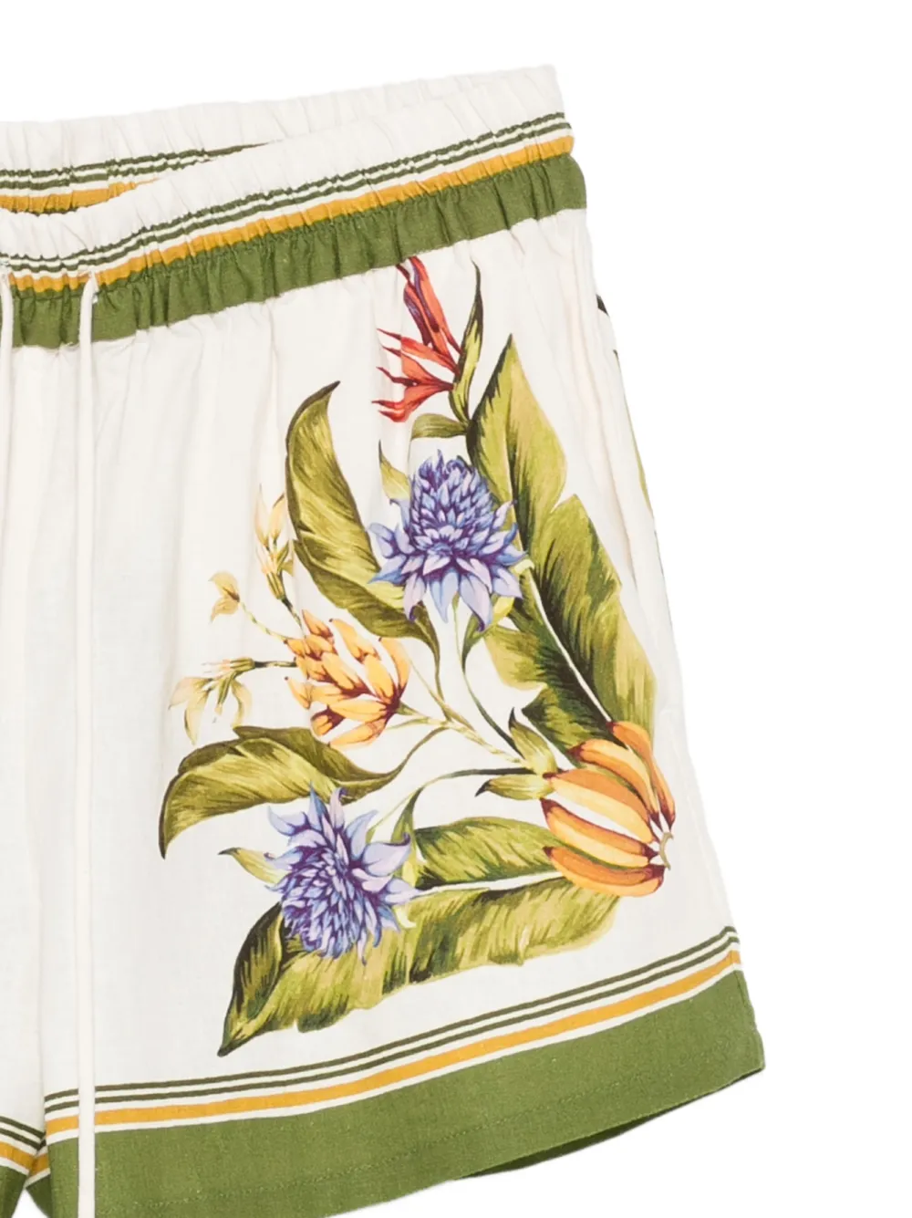  Farm Rio Floral-print Shorts - Neutrals 