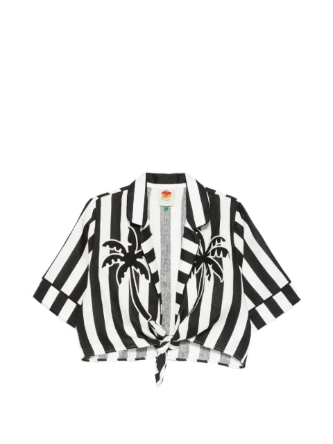 FARM Rio camisa con palmeras estampadas