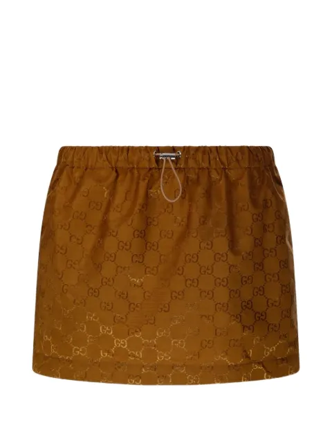 Gucci monogram elasticated mini skirt