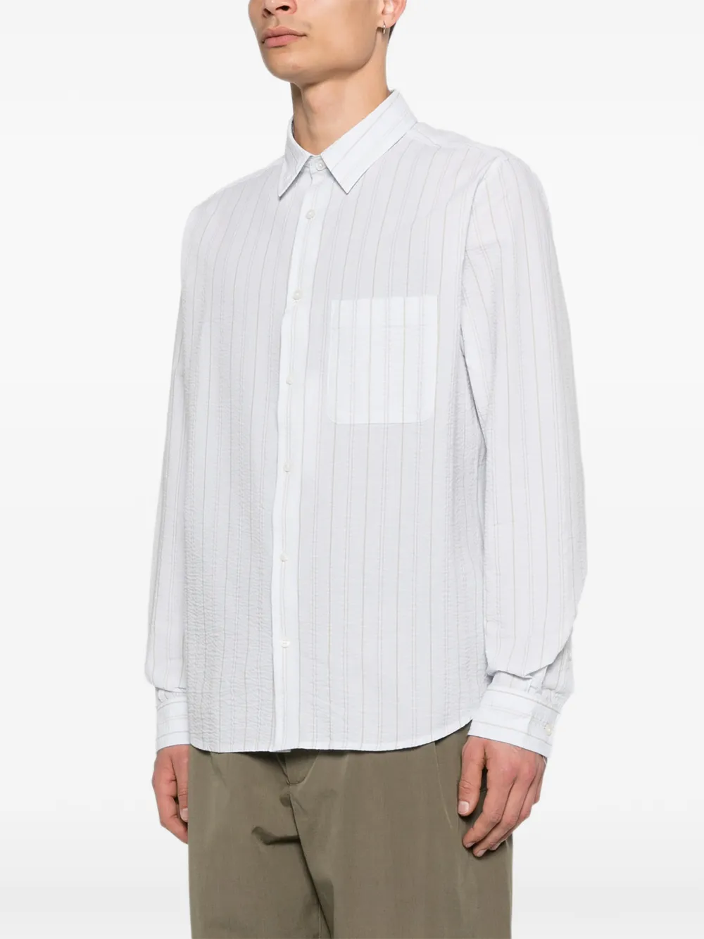  Samsoe Samsoe Saryan J Striped Shirt - Blue 