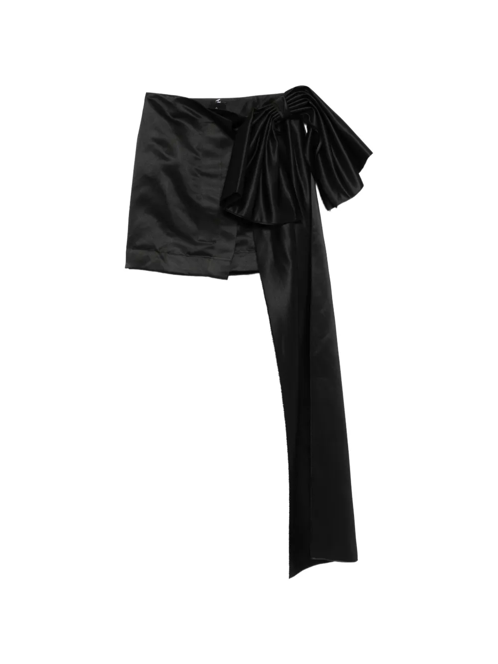 Alchemy x Lia Aram bow-detail mini skirt - Schwarz
