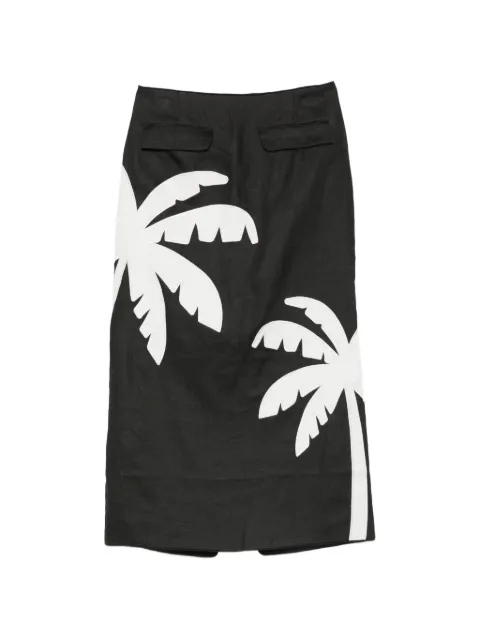 FARM Rio palm-tree-print maxi skirt