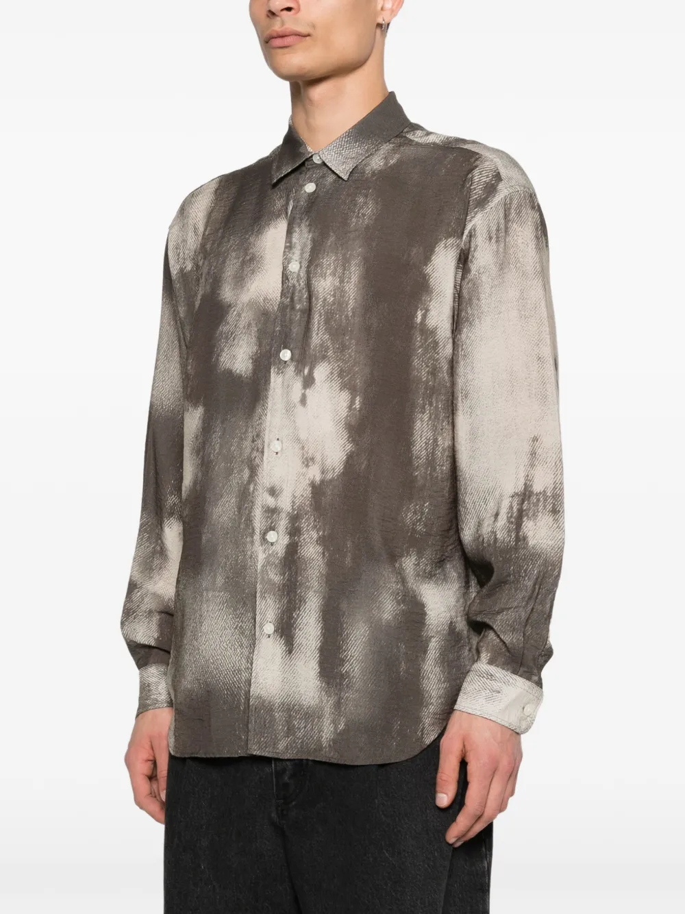  Samsoe Samsoe Saluan X Printed Shirt - Grey 