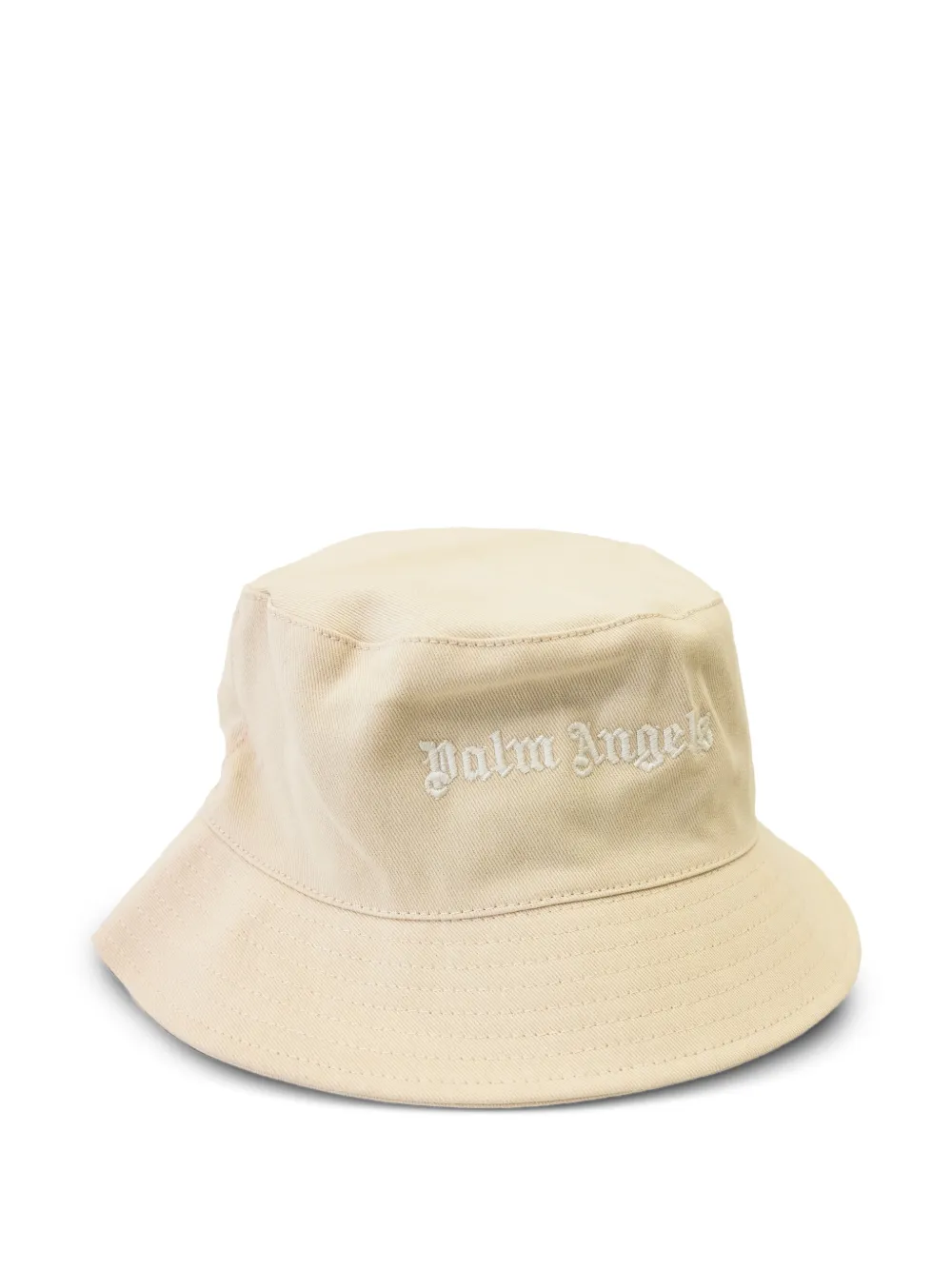  Palm Angels Kids Embroidered Bucket Hat - Neutrals 