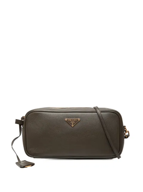 Prada Pre-Owned East West axelväska i Saffiano-läder från 2000-2013
