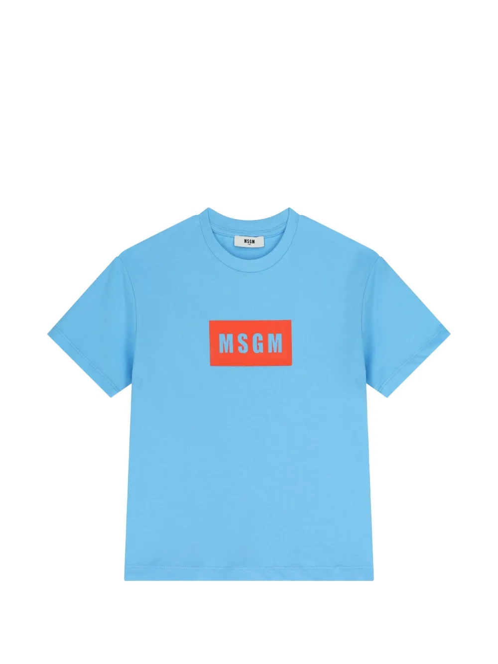 MSGM Kids T-shirt con logo - Blu