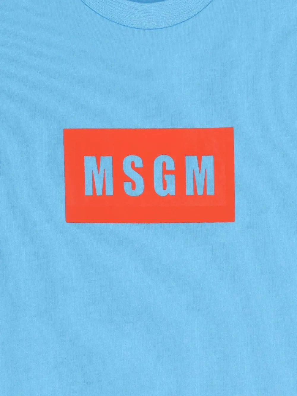 MSGM Kids T-shirt met logoprint Blauw