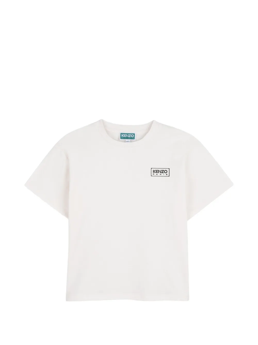 Kenzo Kids logo-detail cotton T-shirt - Bianco