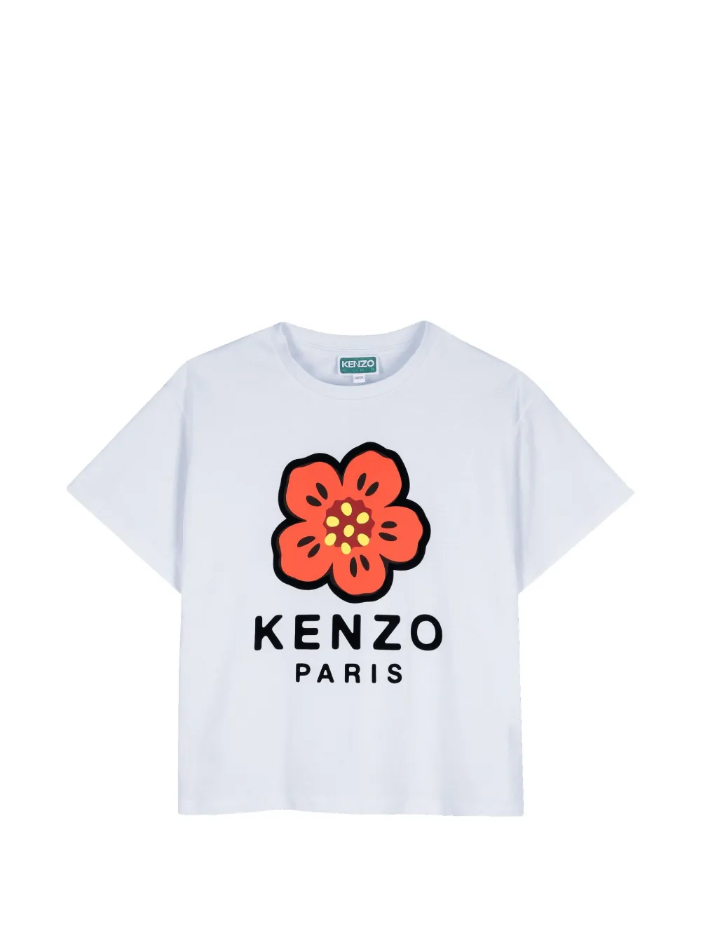 Kenzo Kids floral-print T-shirt - Blu