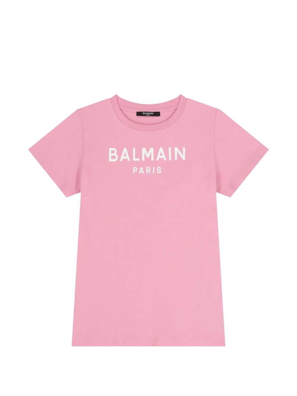 Balmain Kids logo-detail T-shirt - Rosa