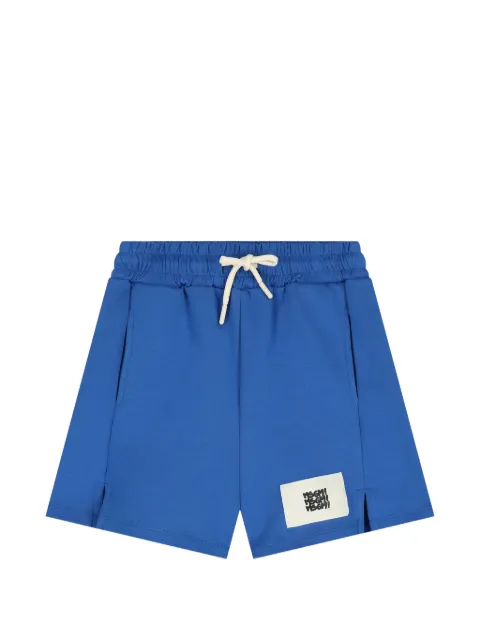 MSGM Kids logo-patch shorts