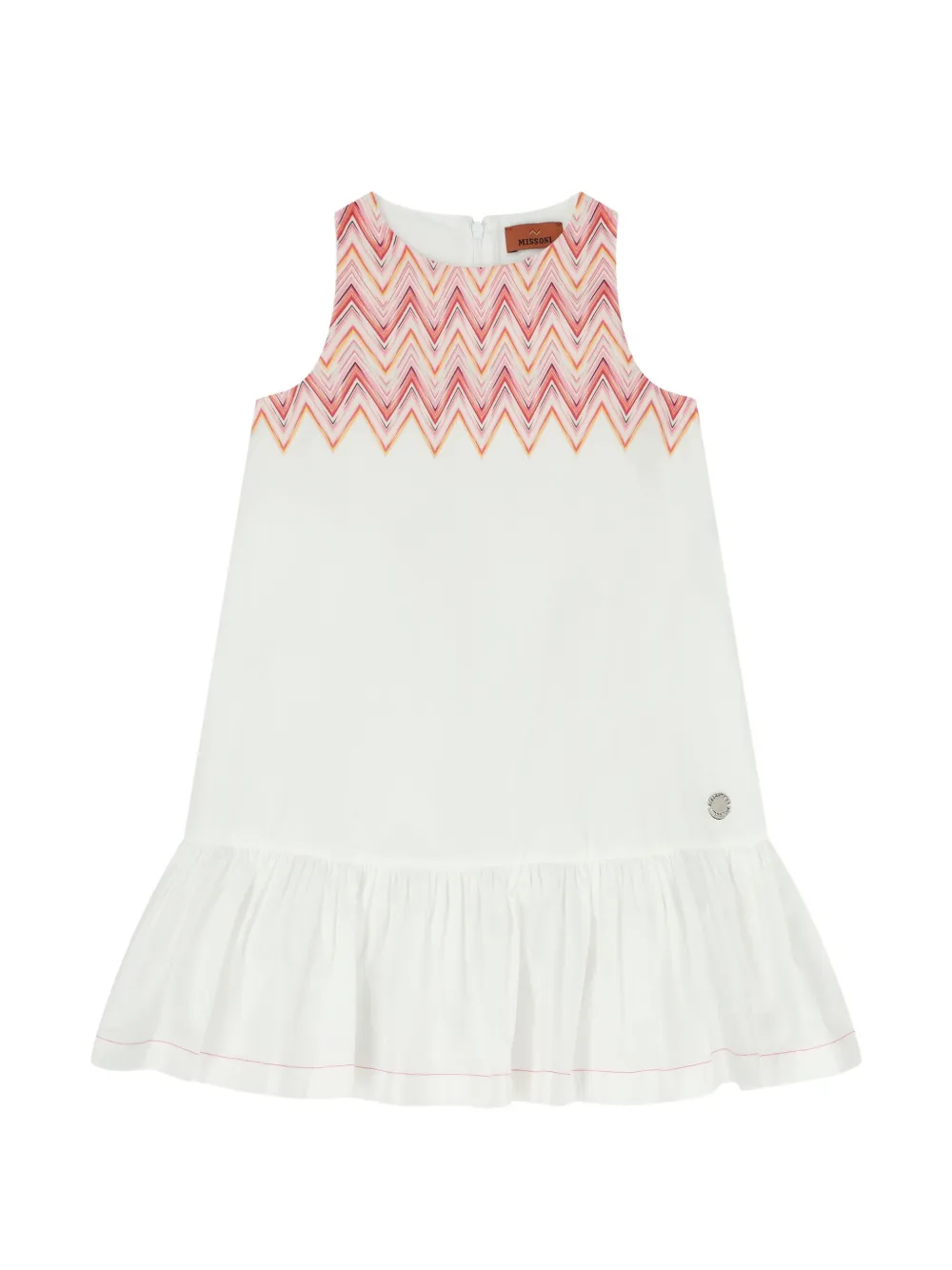 Missoni Kids Abito con ruches - Bianco
