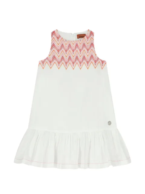 Missoni Kids zig-zag ruffled dress