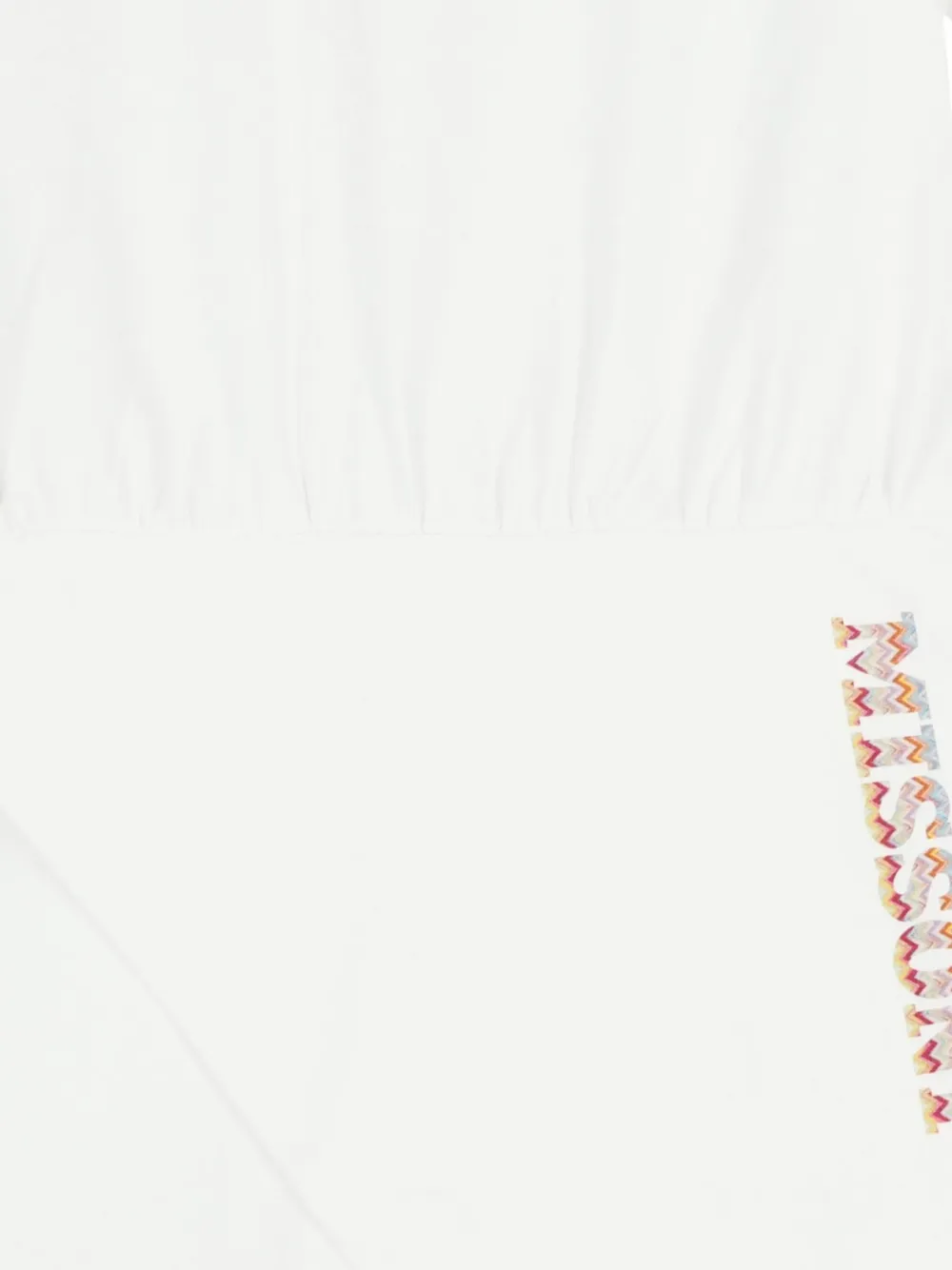 Missoni Kids Katoenen polojurk met logodetail Wit