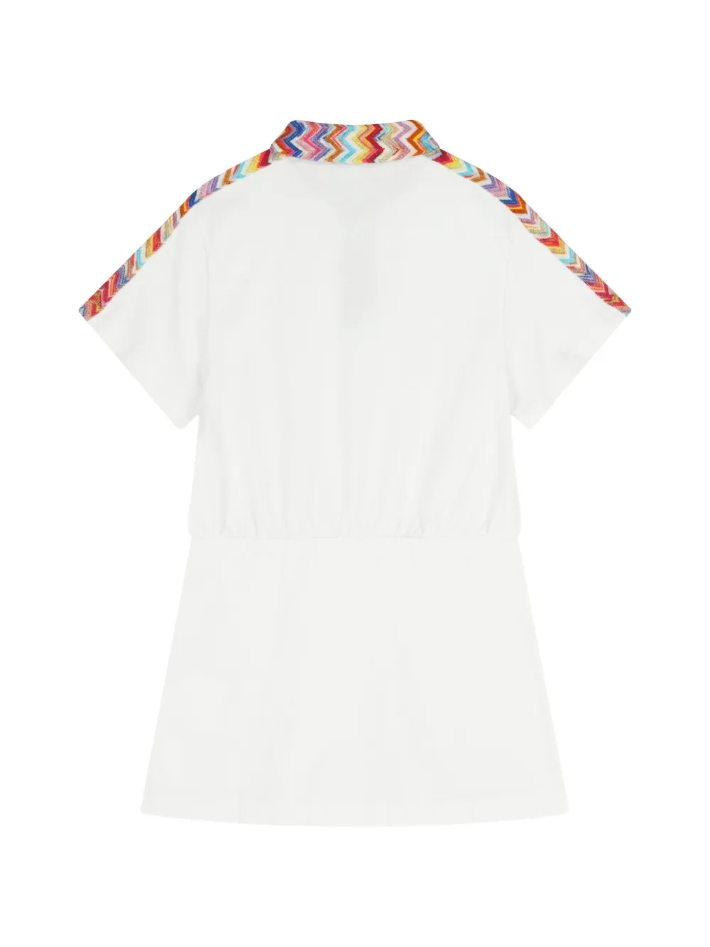 Missoni Kids Katoenen polojurk met logodetail Wit