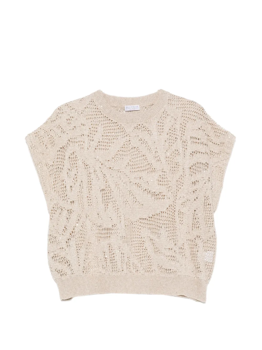 Brunello Cucinelli open-knit sweater - Nude