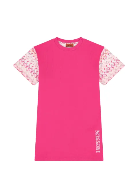 Missoni Kids zig-zag short-sleeve dress