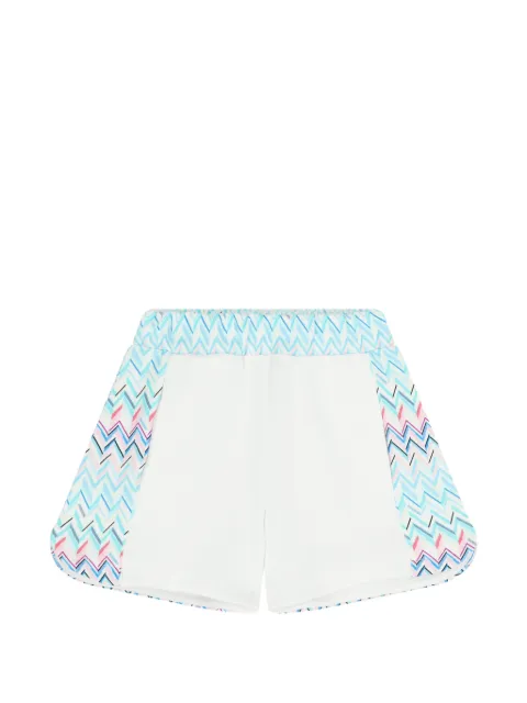 Missoni Kids zig-zag patterned shorts
