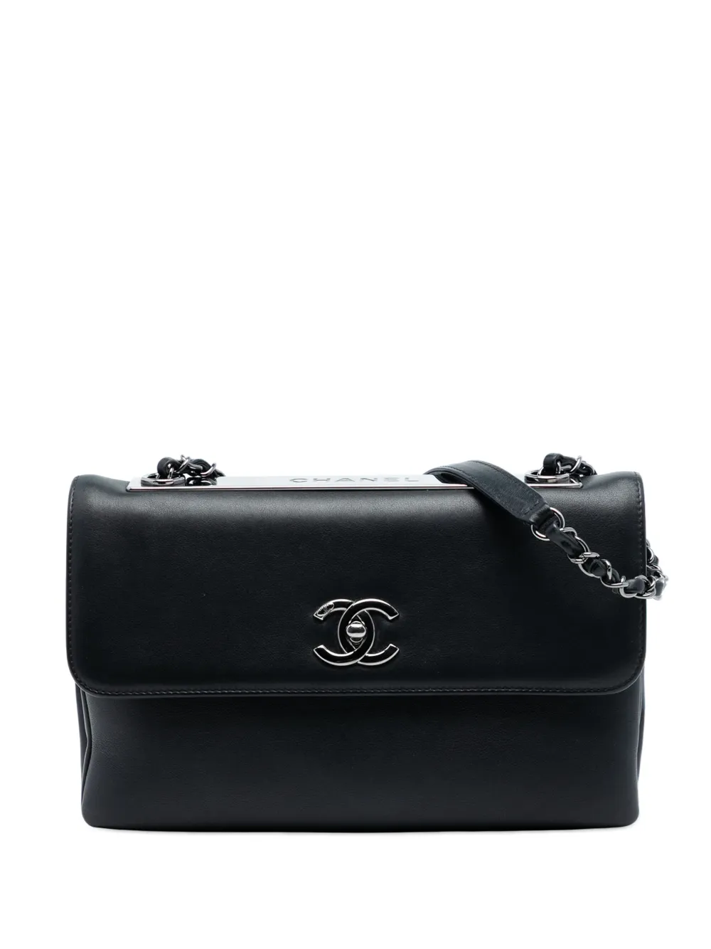 CHANEL Pre-Owned 2018-2019 Medium Lambskin Trendy CC Flap shoulder bag - Nero