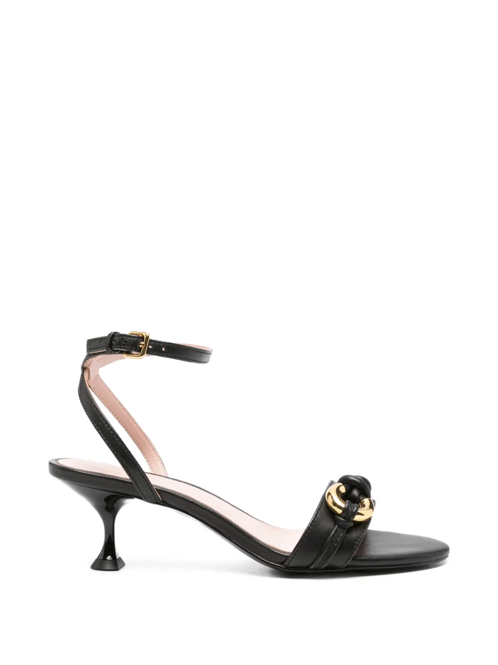 Coccinelle Leren sandalen met geknoopt detail Zwart