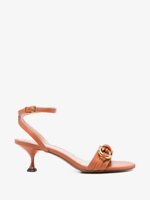 Coccinelle knot leather sandals
